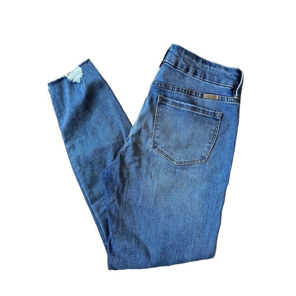 Kancan Distressed Skinny Jeans Medium Wash